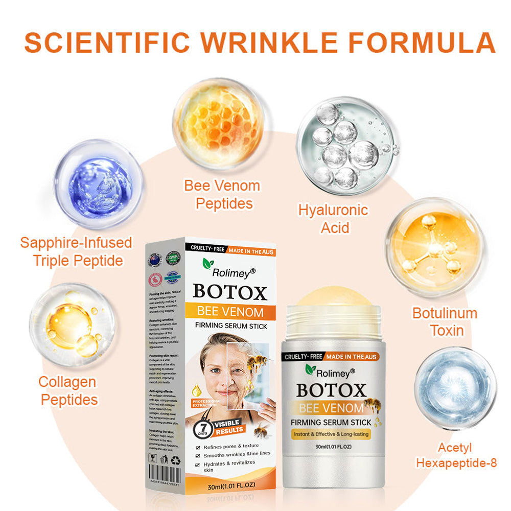 💫Made and Shipped from AU🇦🇺Rolimey® Botox Bee Venom Firming Serum Stick(⏳LAST DAY 70% OFF)✨